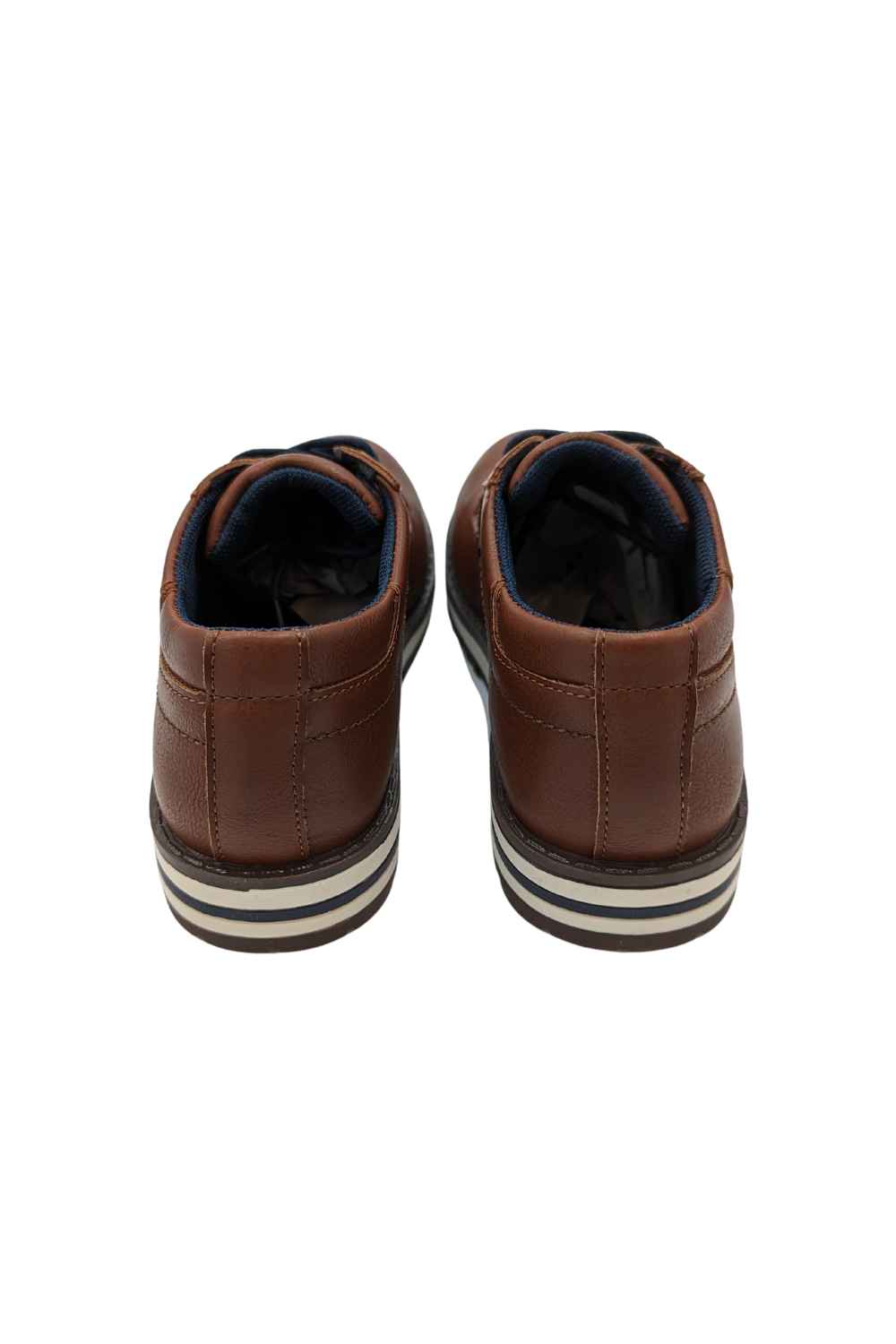 Leon Boys Tan Shoes-Back view