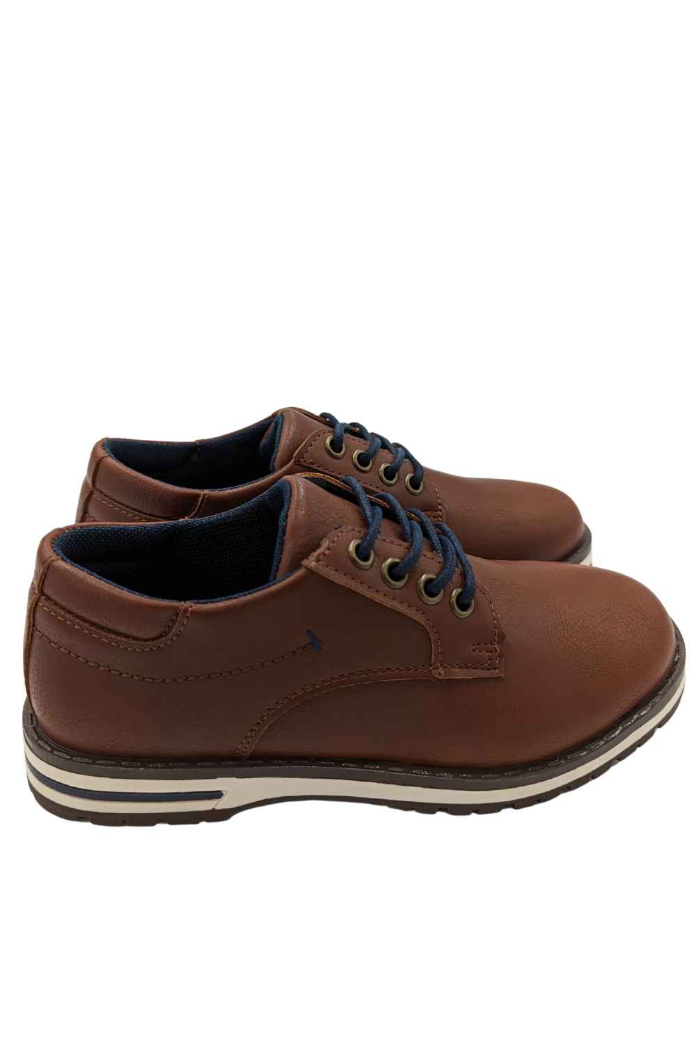 Leon Boys Tan Shoes-Side view