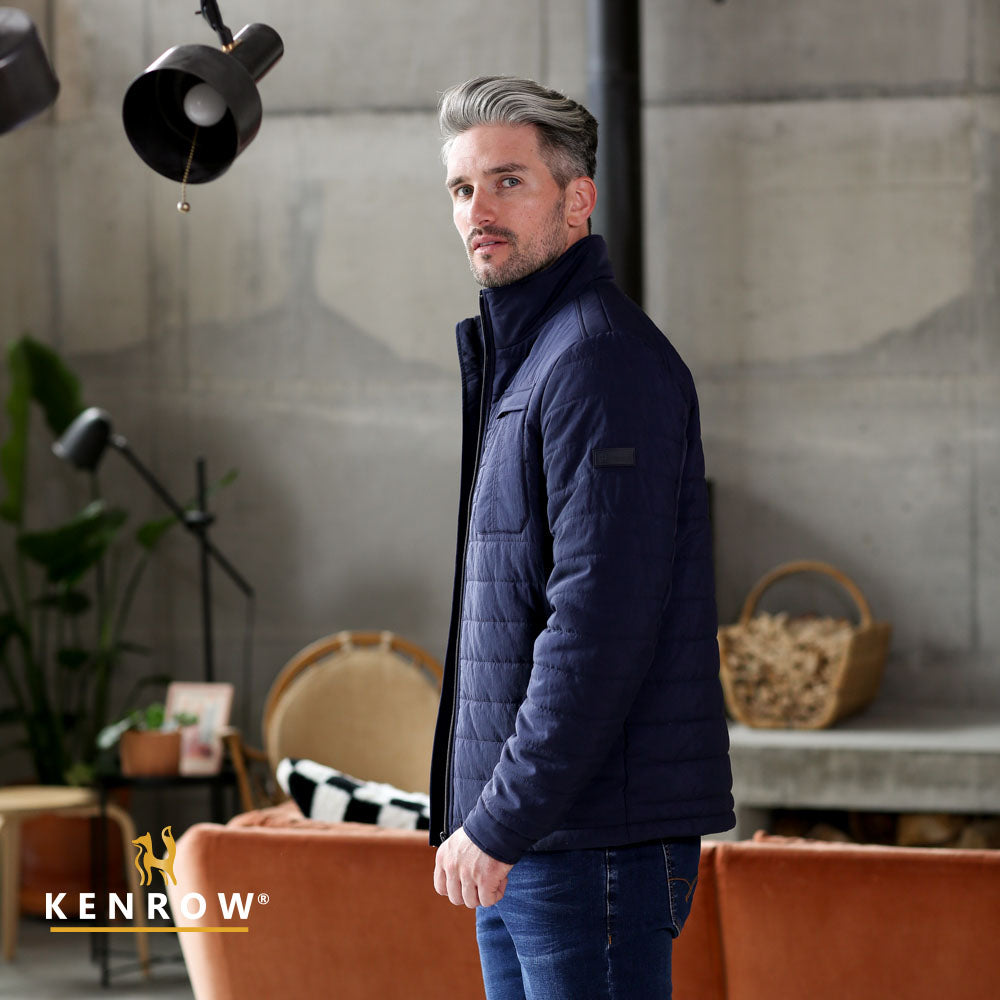 Kenrow Menswear Logan Navy Jacket Navy detail view