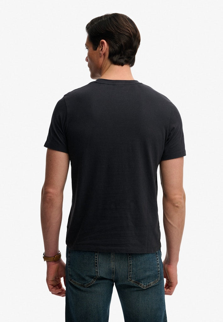 Superdry 1954 Company Relaxed Tee in Dark Navy back model view