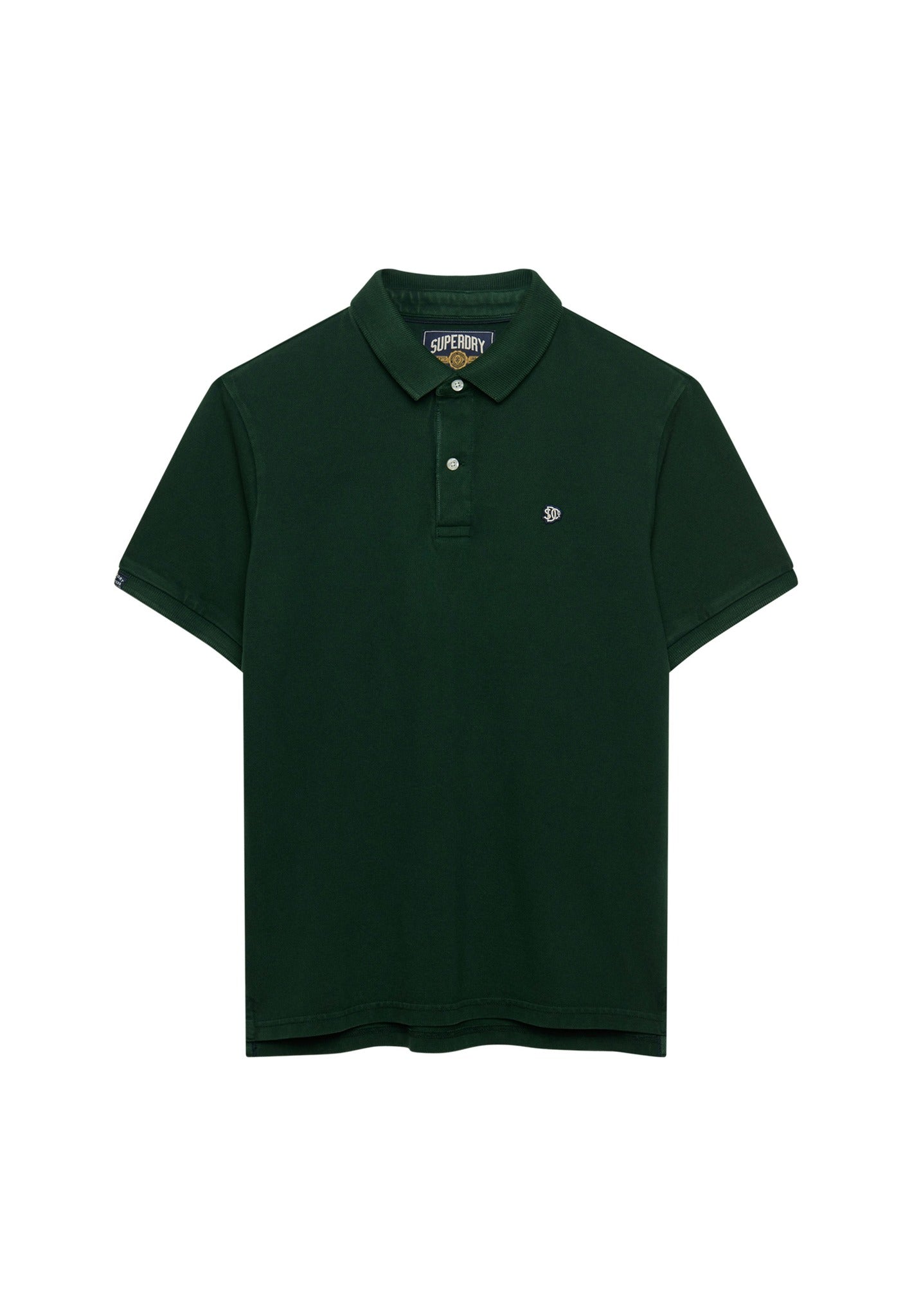 Superdry Vintage Destroy Polo in Mountain View angled view