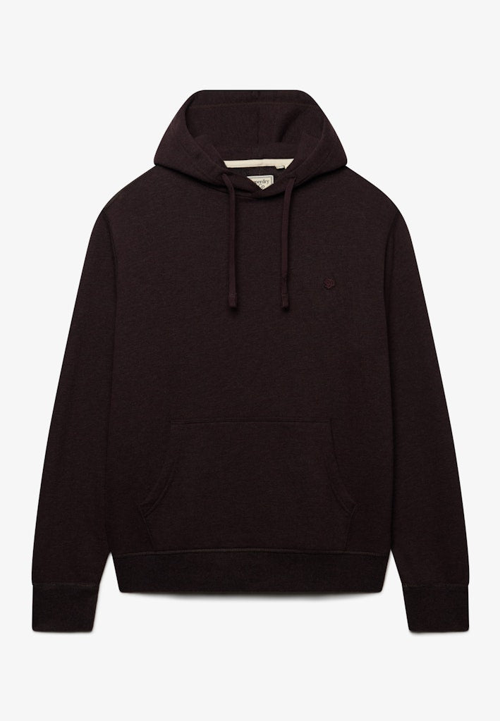 Superdry Essential Sdco Logo Hood in Heritage Port Marl front view