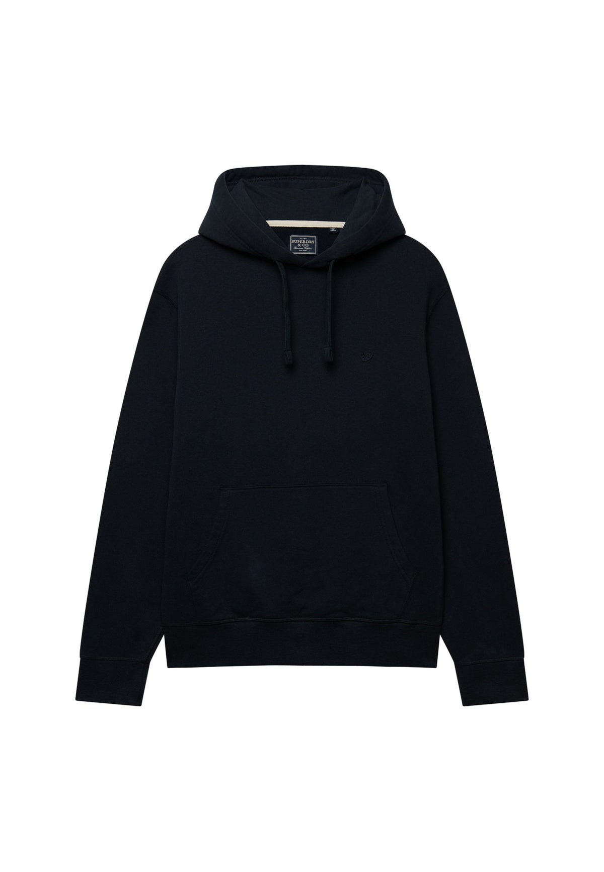 Superdry Essential Sdco Logo Hoodie in Dark Navy angled product view