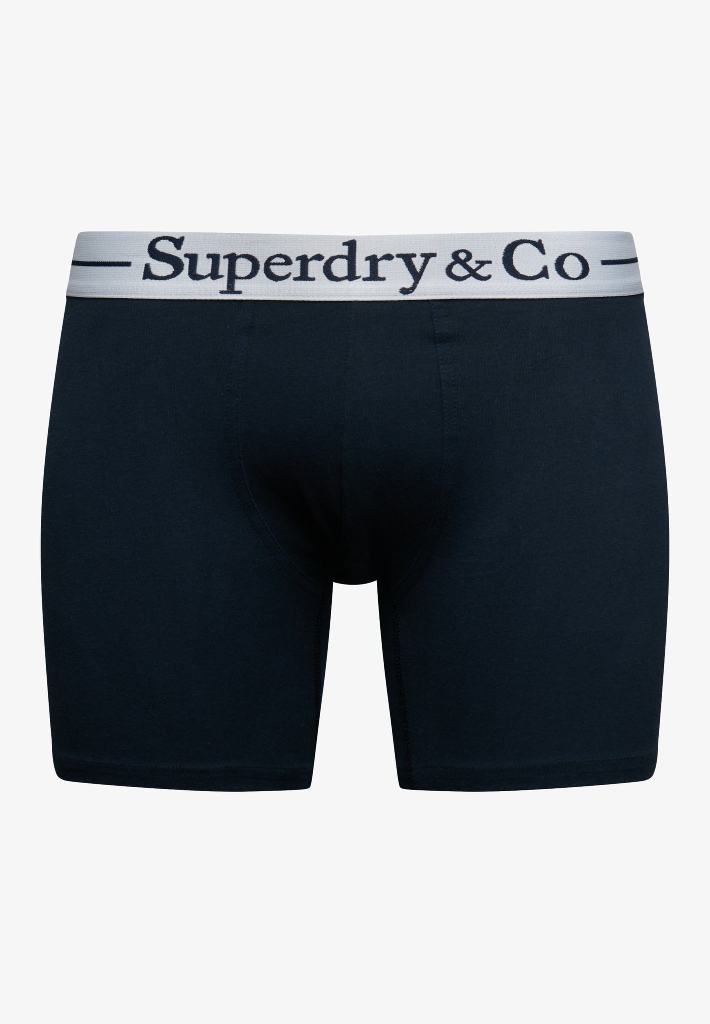 Superdry & Co Boxer Triple Pack in Navy close-up detail