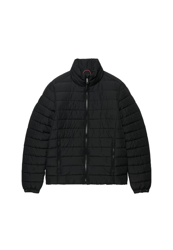 Superdry Fuji Midweight Padded Jacket in Jet Black angled view