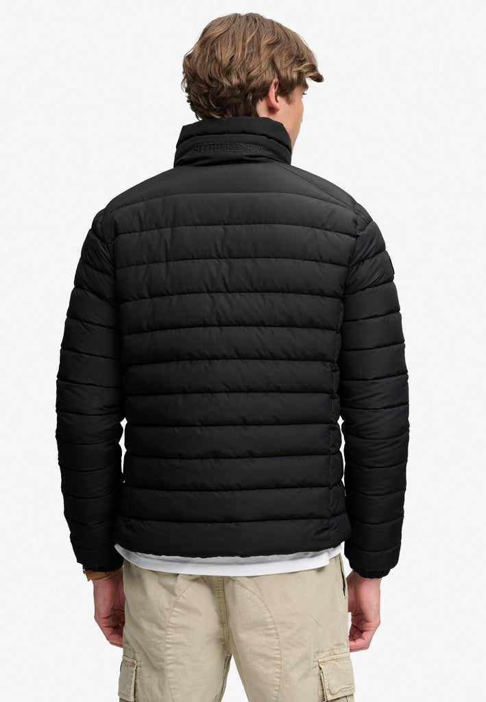 Superdry Fuji Midweight Padded Jacket in Jet Black back model view