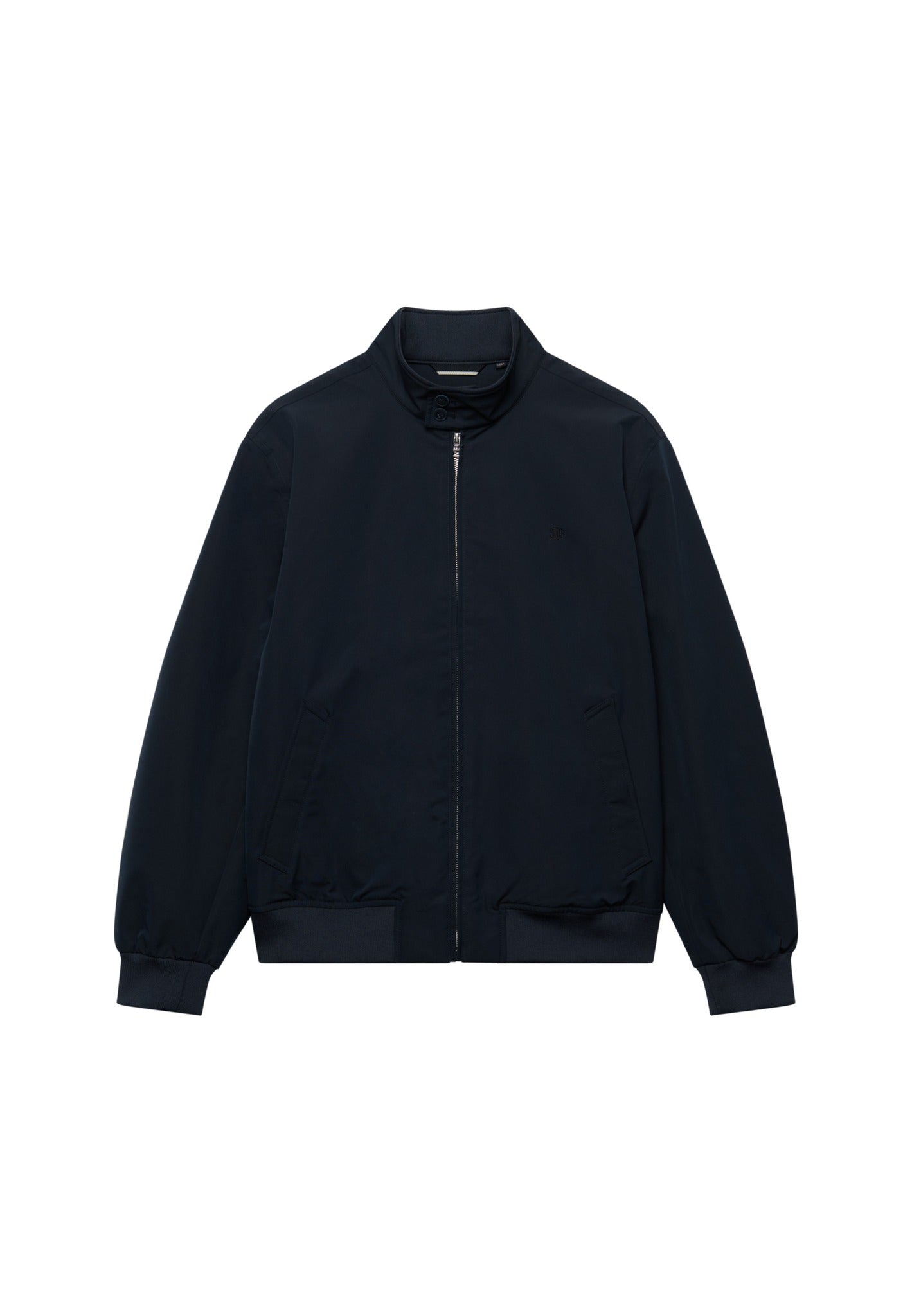 Superdry Campus Padded Harrington Jacket in Eclipse Navy angled view