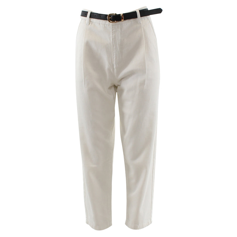 RANT & RAVE LADIES Mabel Soft White Chino Soft White model front view