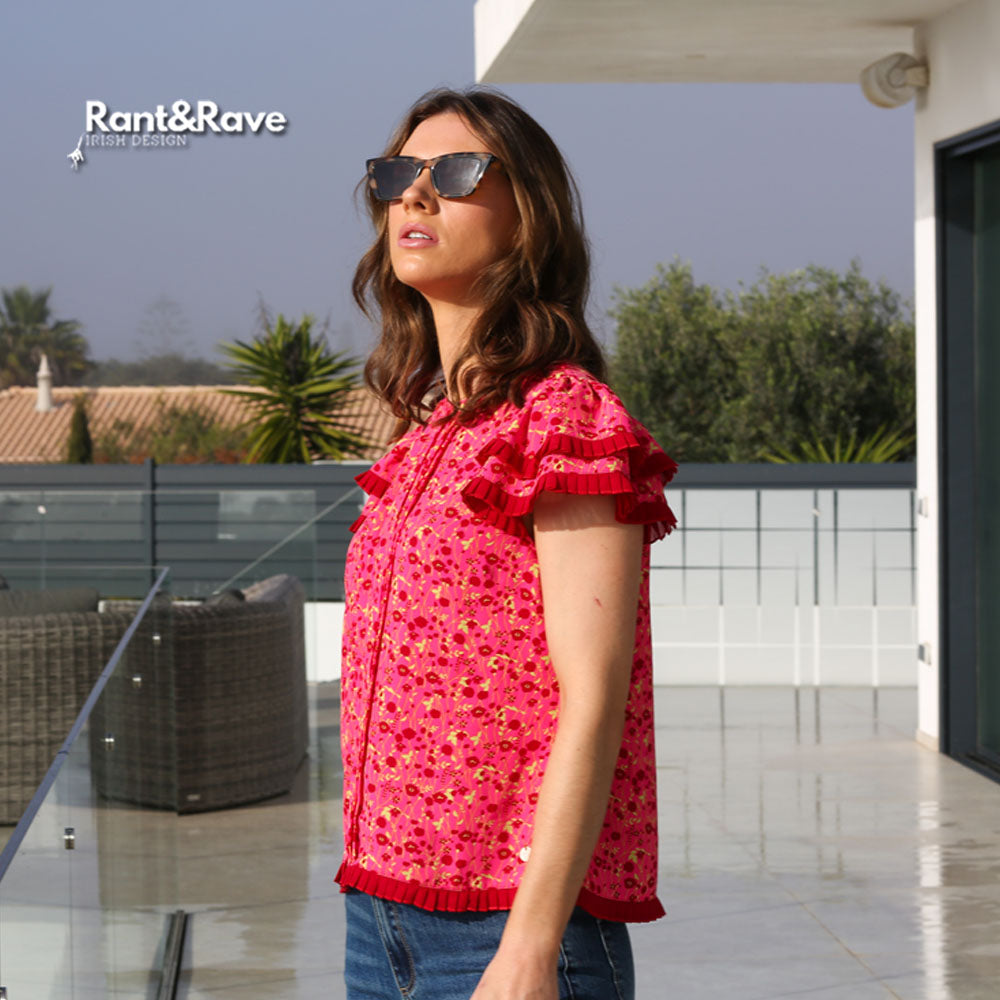 Ladies Marisol Pink Top-Side View