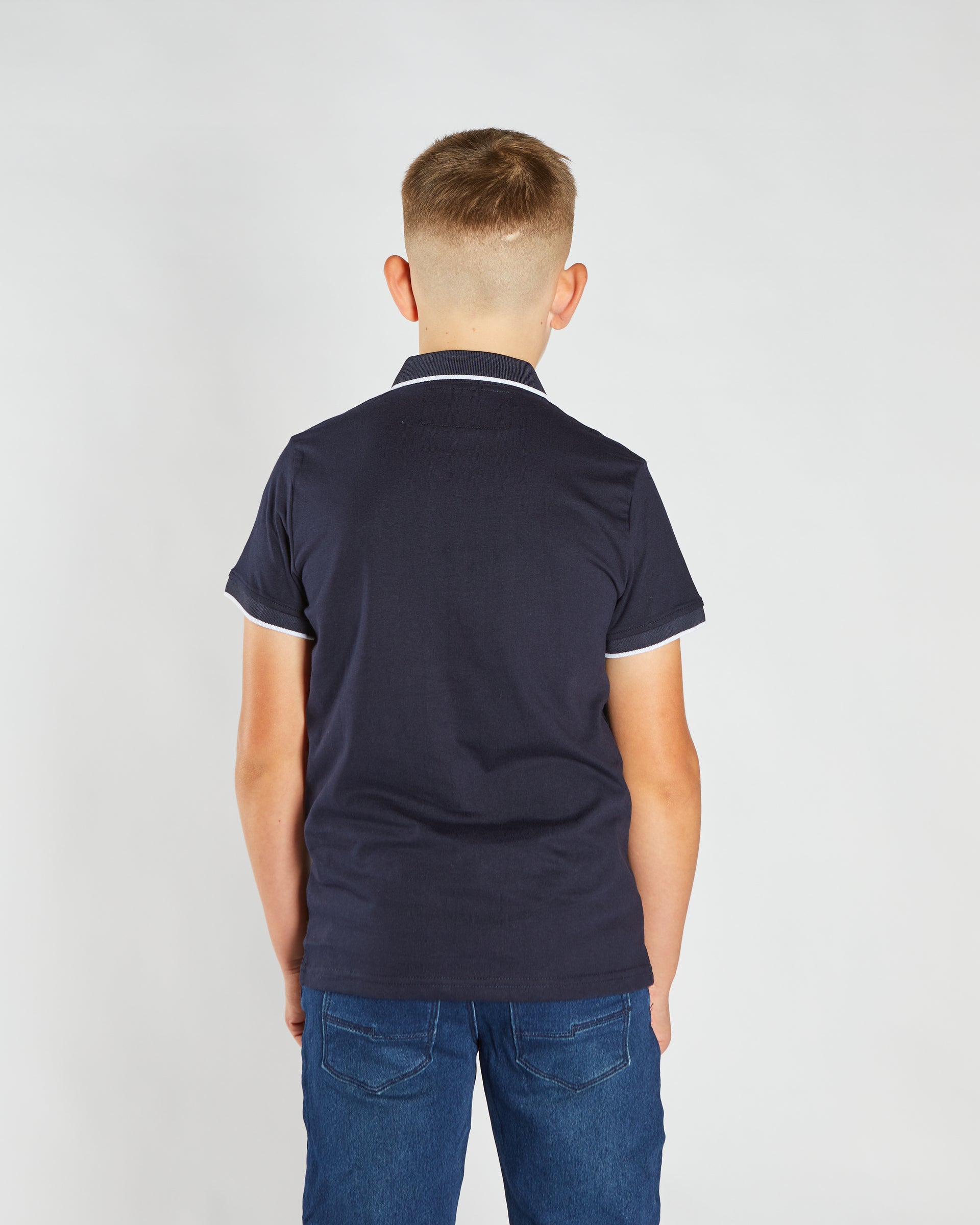 DIESEL KIDS Milo Navy Polo Navy detail view
