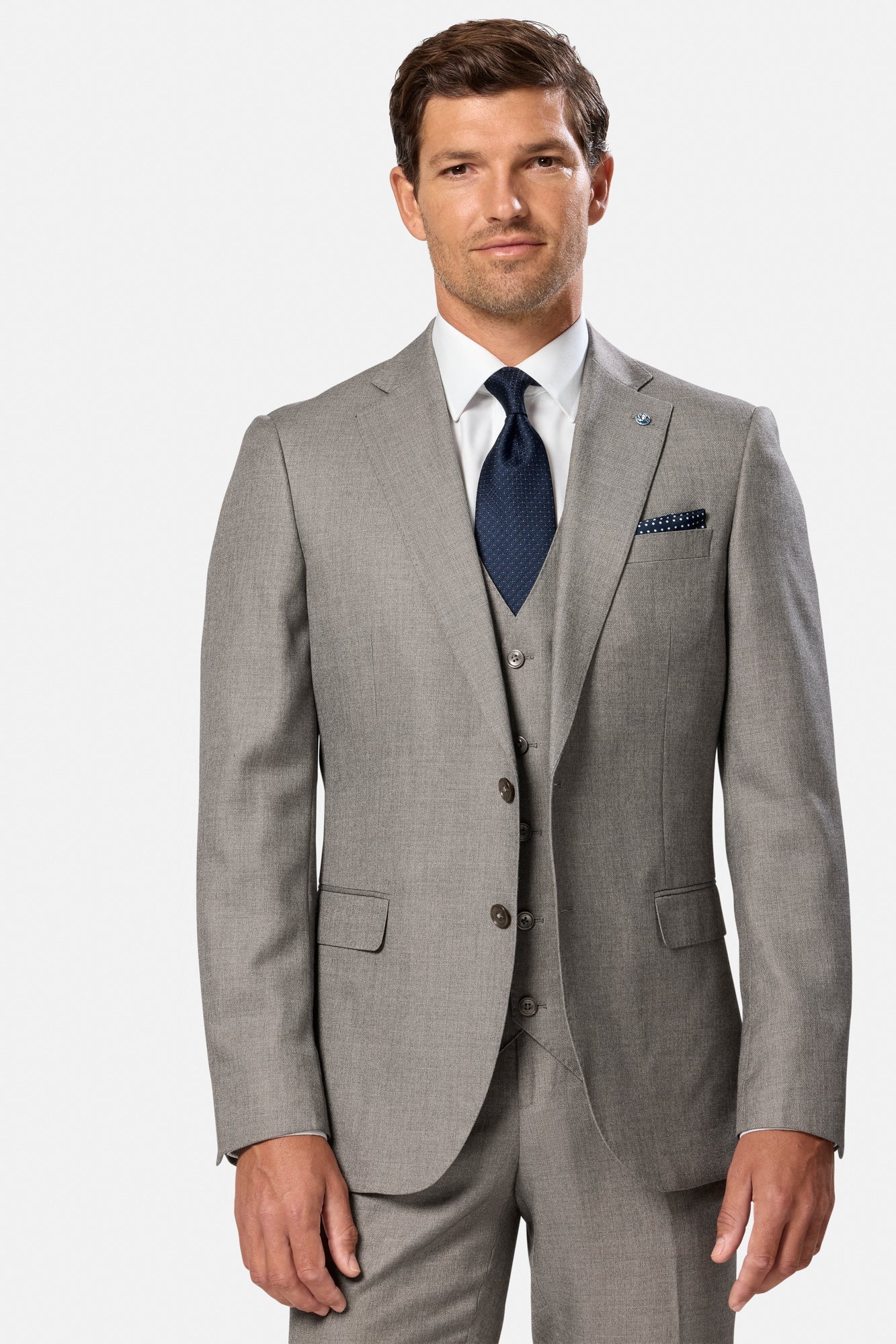 BENETTI Marco Stone Waistcoat Stone front view