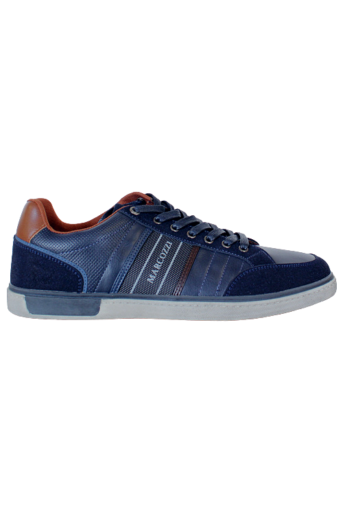 Men's Monza Midnight Blue Mens Shoes-Left Side View