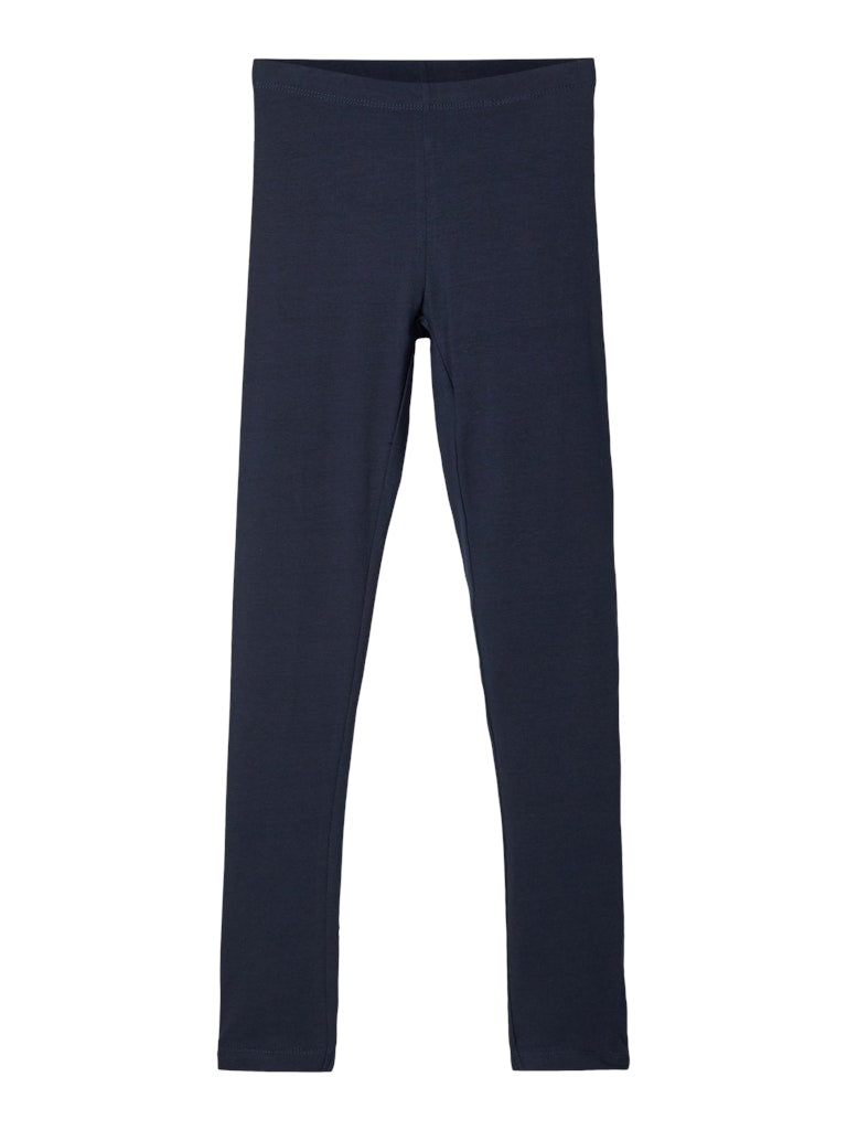 NAME IT Vivian Kid Girl Leggings Navy flat front view