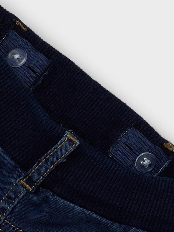 Ben Baggy Round Jeans 1132 - Dark Blue Denim-Waist View