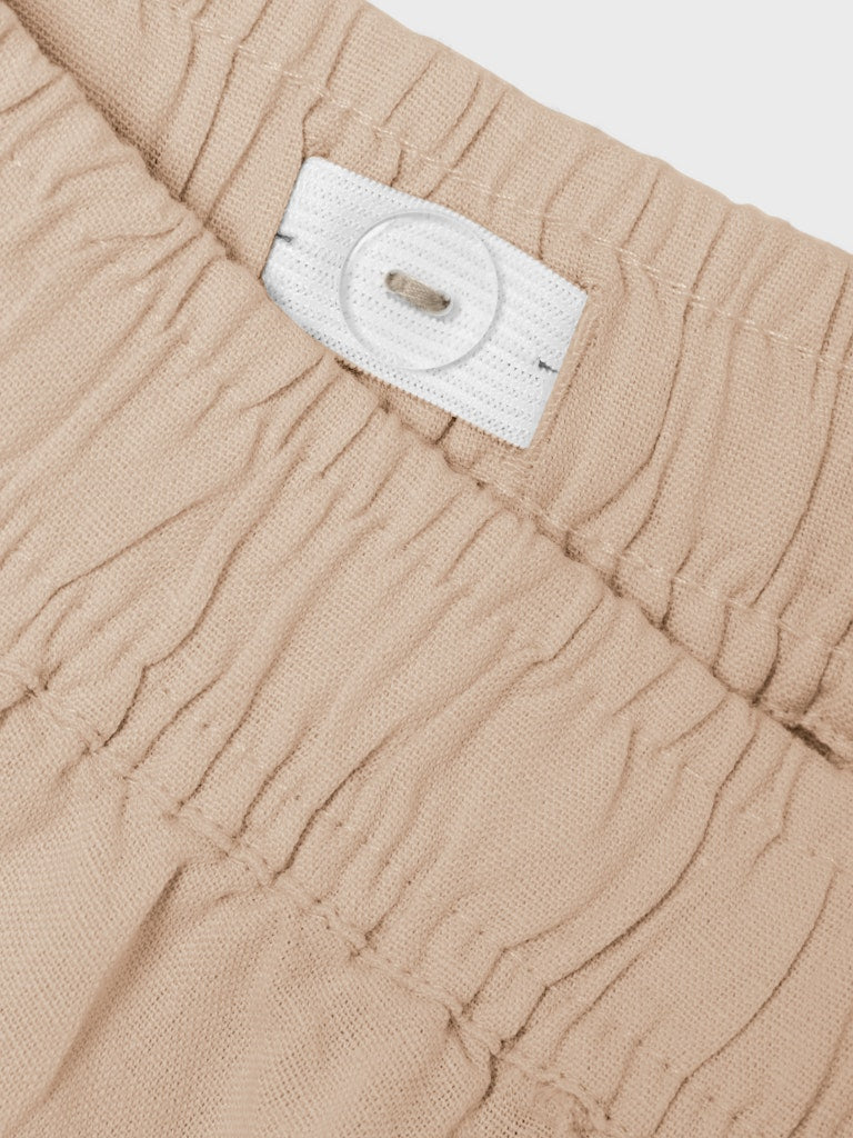 Girl's Falinnen Pull Up Shorts-Humus-Waist View