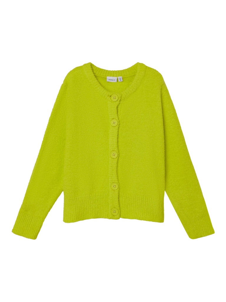 Girl's Kandi Long Sleeve Knit Cardigan-Evening Primrose-Front View