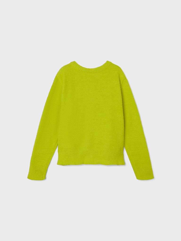 Girl's Kandi Long Sleeve Knit Cardigan-Evening Primrose-Back View