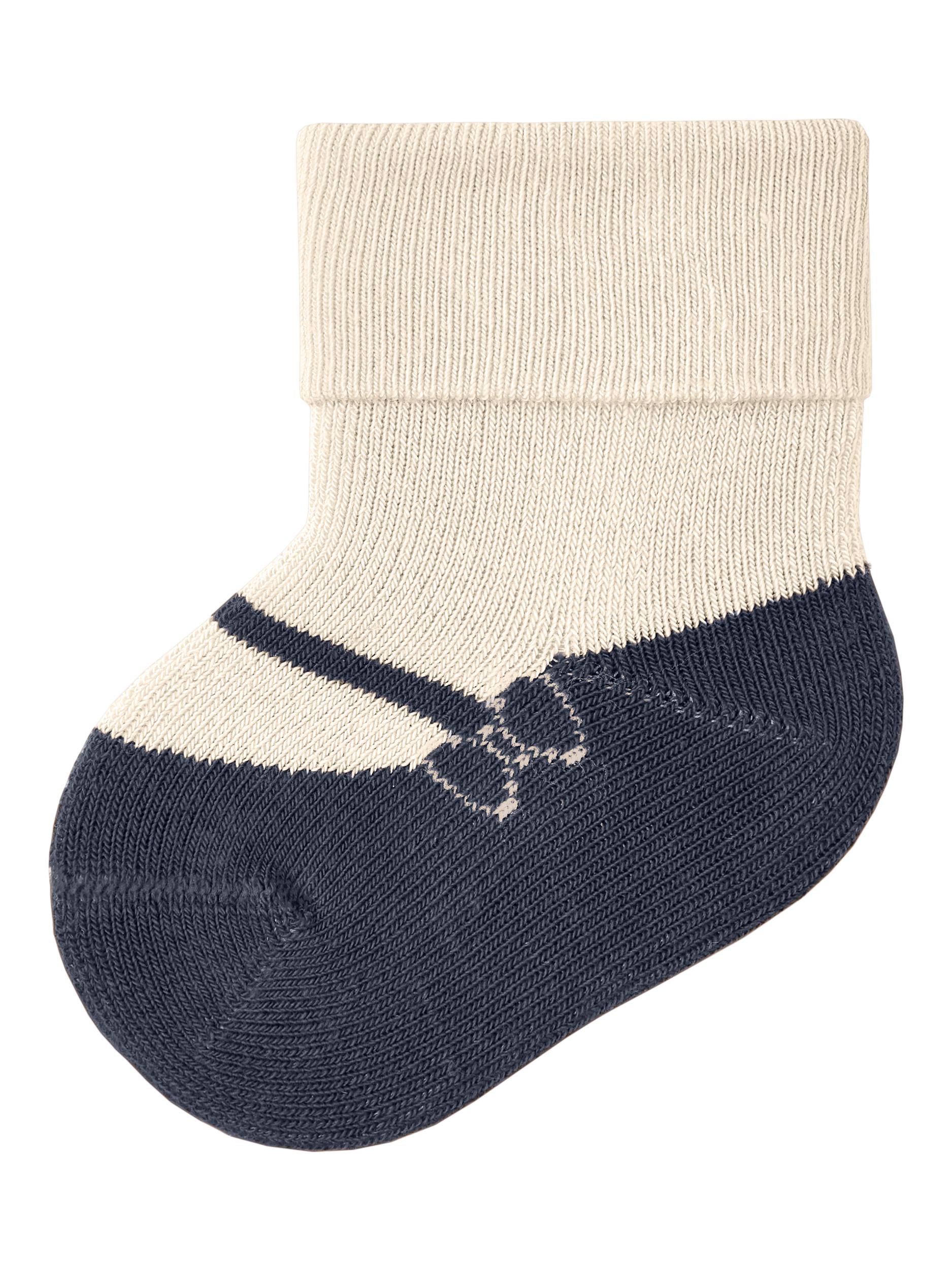 Girls Luna Terry Frotté Sock-Buttercream-Side View