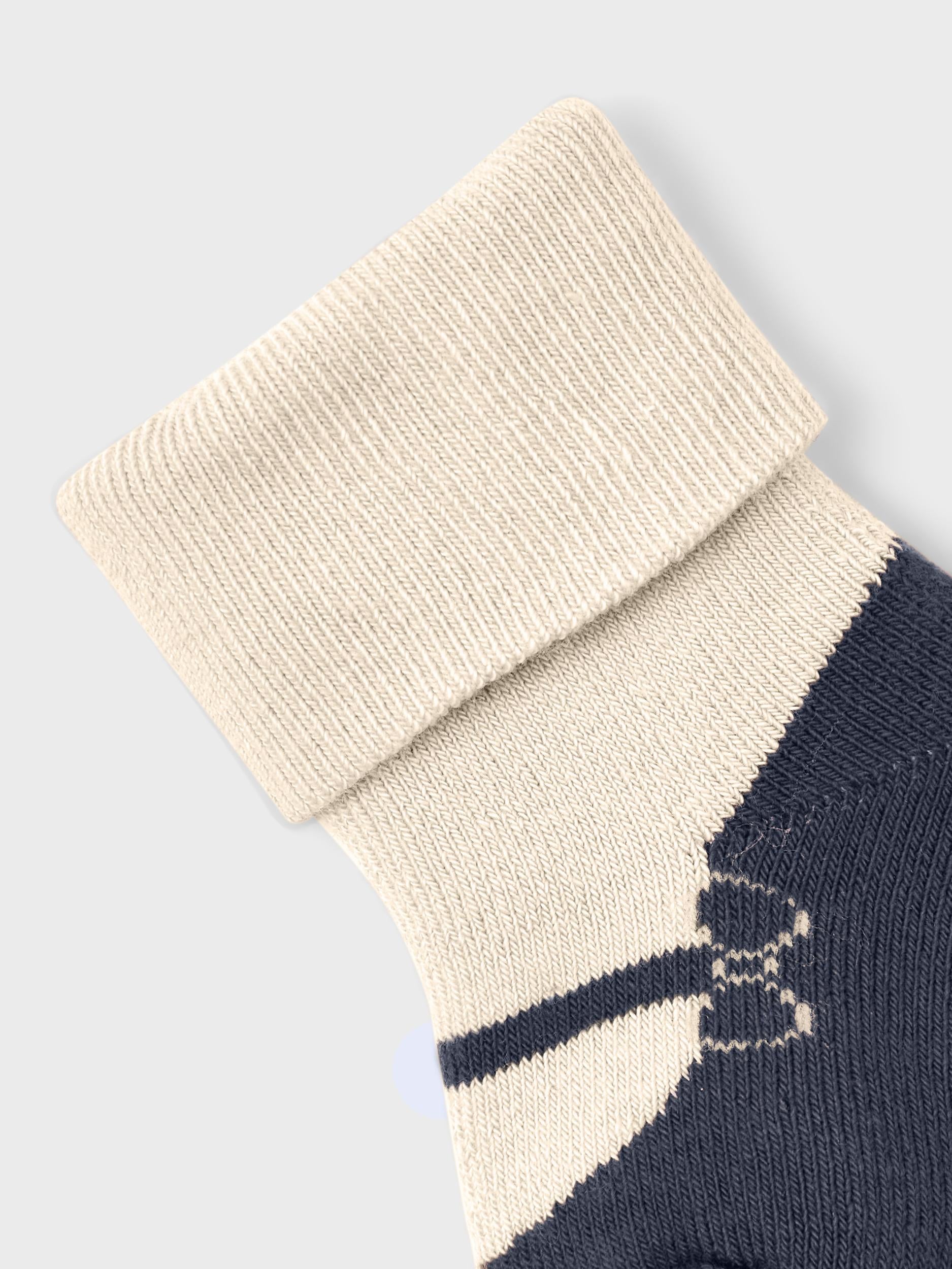 Girls Luna Terry Frotté Sock-Buttercream-Top View
