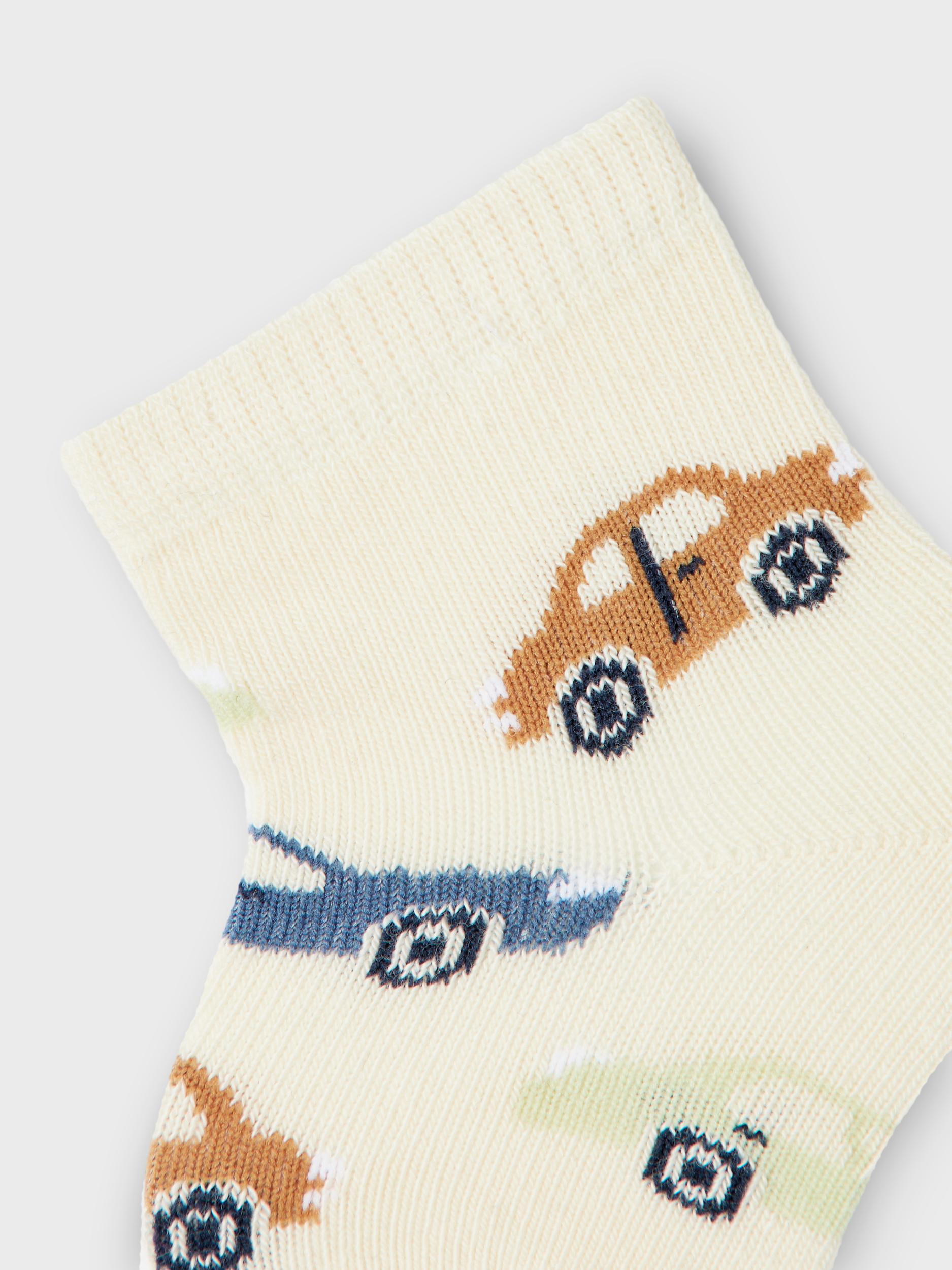 Boy's Kibbo Sock - Buttercream-Side View