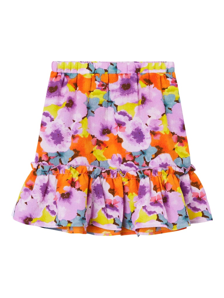 Girl's Limille Skirt-Violet Tulle-Front View