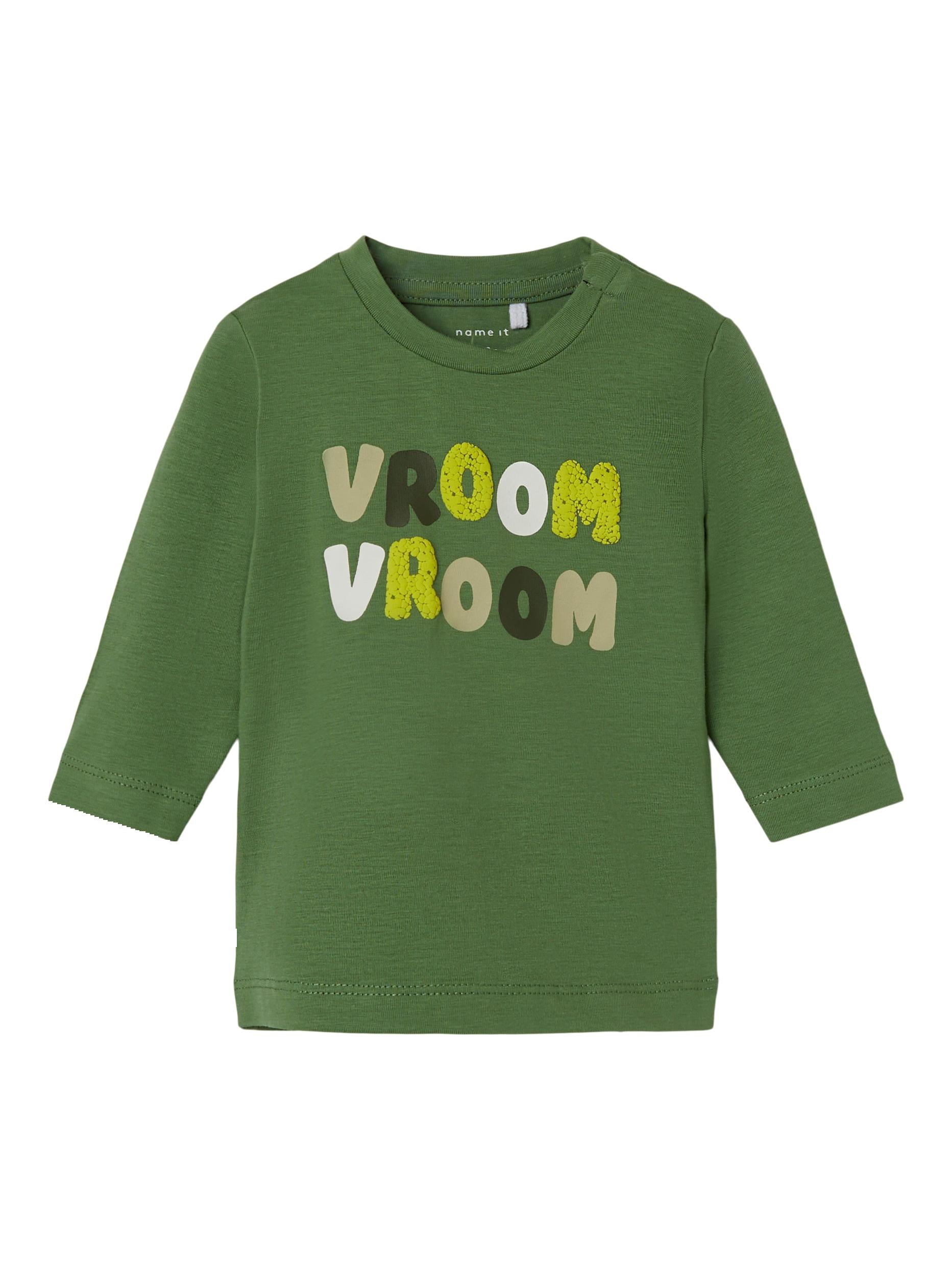 Boy's Kumon Long Sleeve Top - Dill-Front View