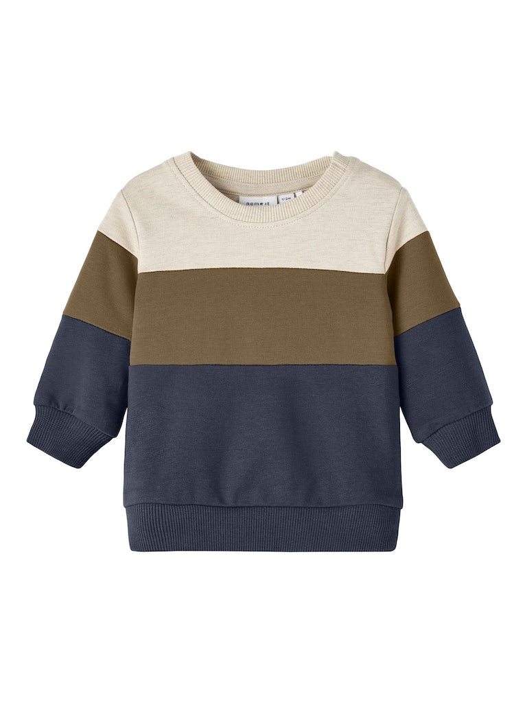 NAME IT Law Long Sleeve Sweat-Dark Sapphire Dark Sapphire front view