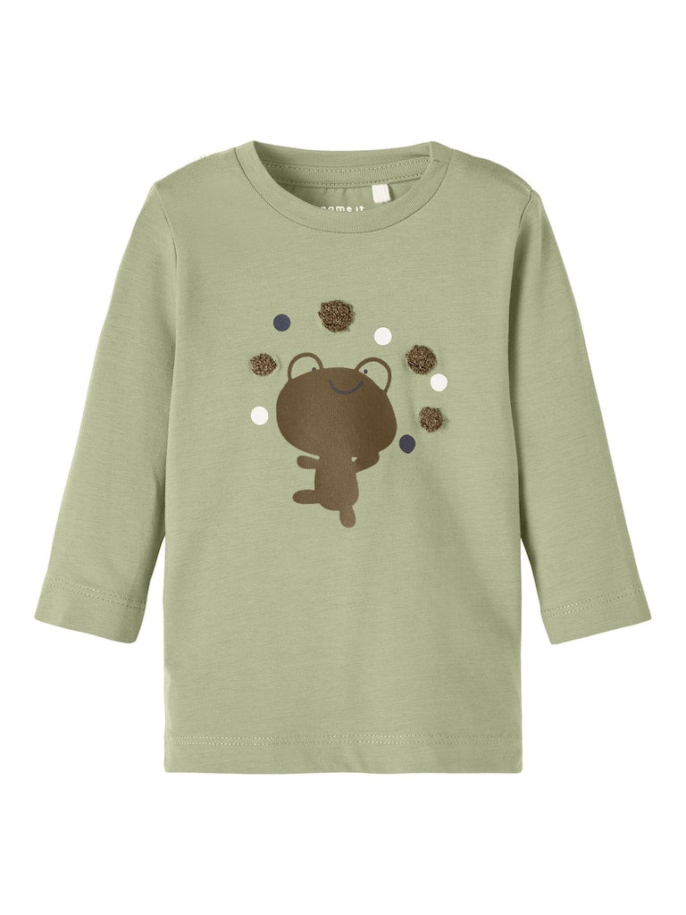 Boy's Lasio Long Sleeve Top-Lint-Front View