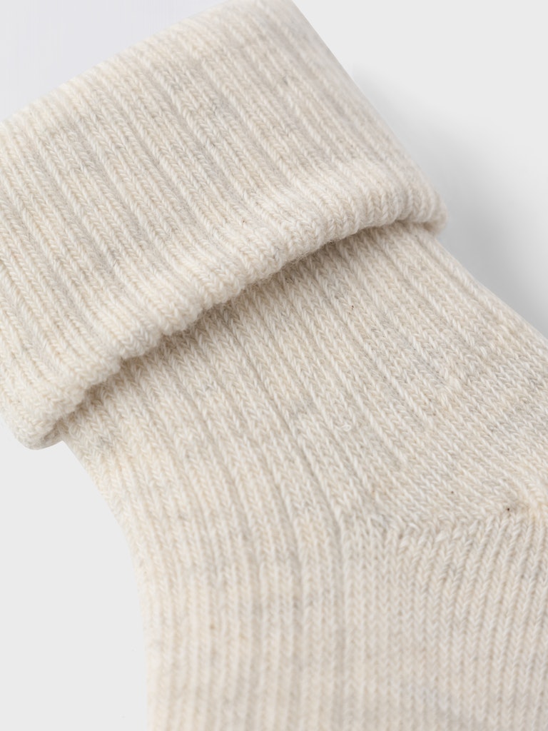 Newborn Nobba Sock-Peyote Melange-Close Up View