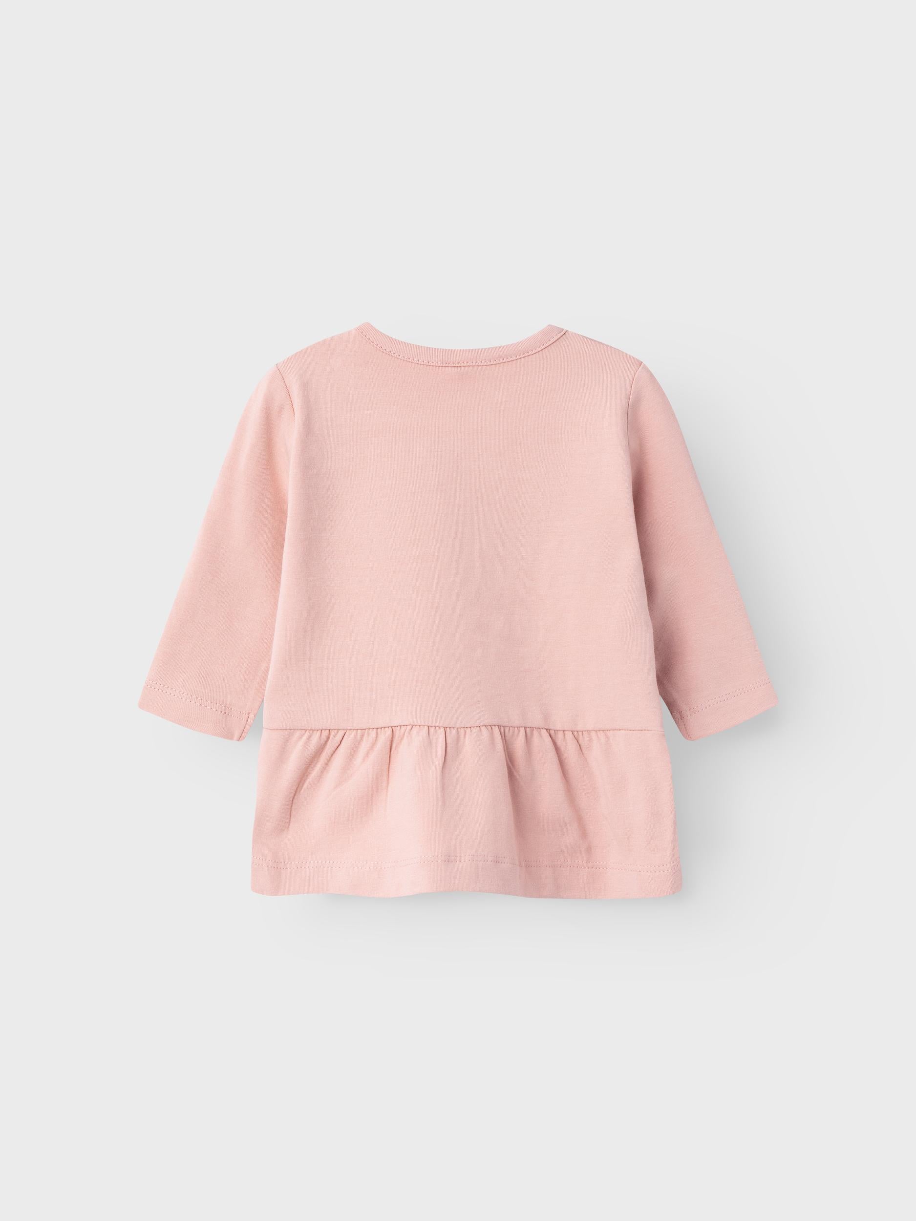 Girl's Nubia Long Sleeve Top-Rose Smoke-Back View