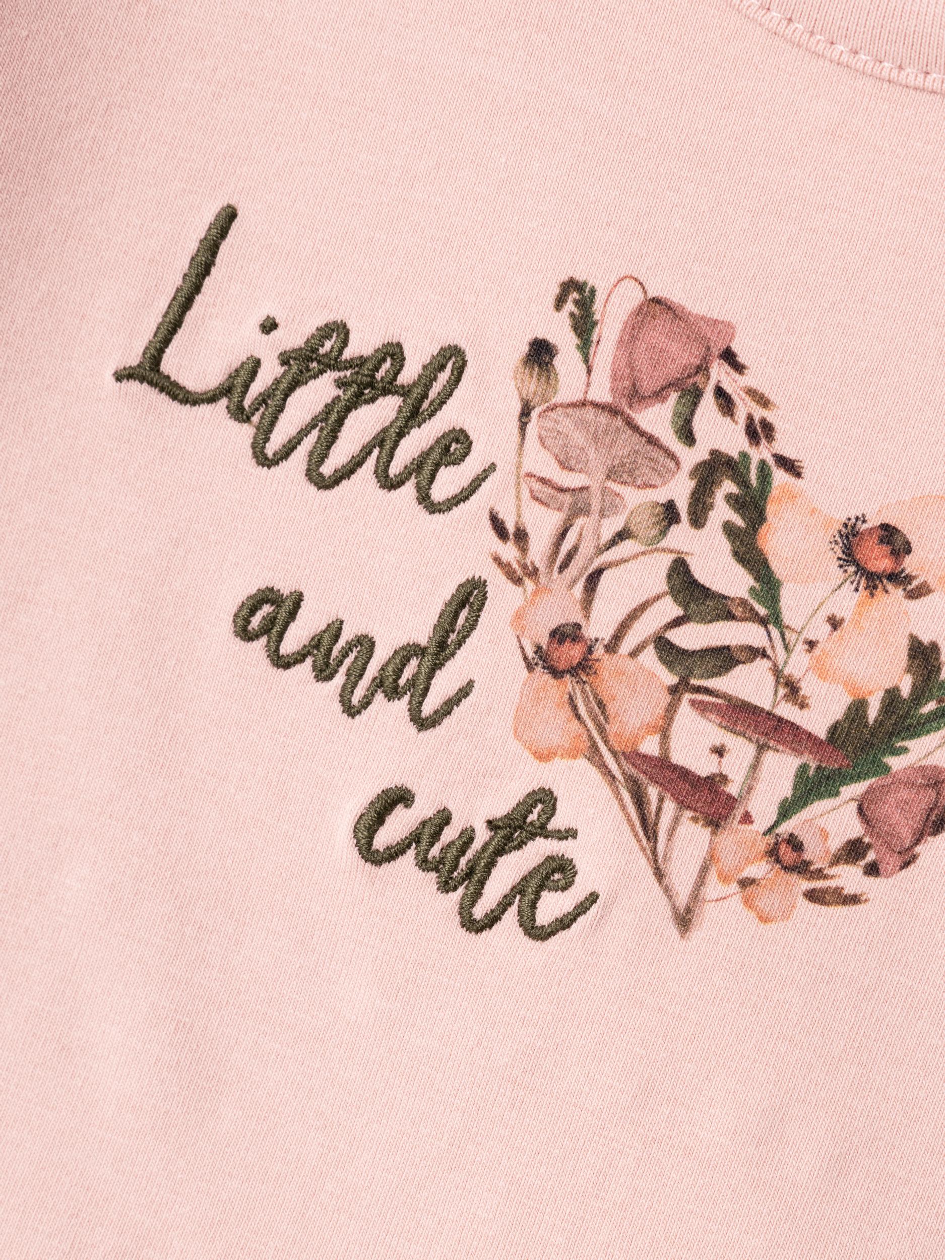 Girl's Nubia Long Sleeve Top-Rose Smoke-Close Up View