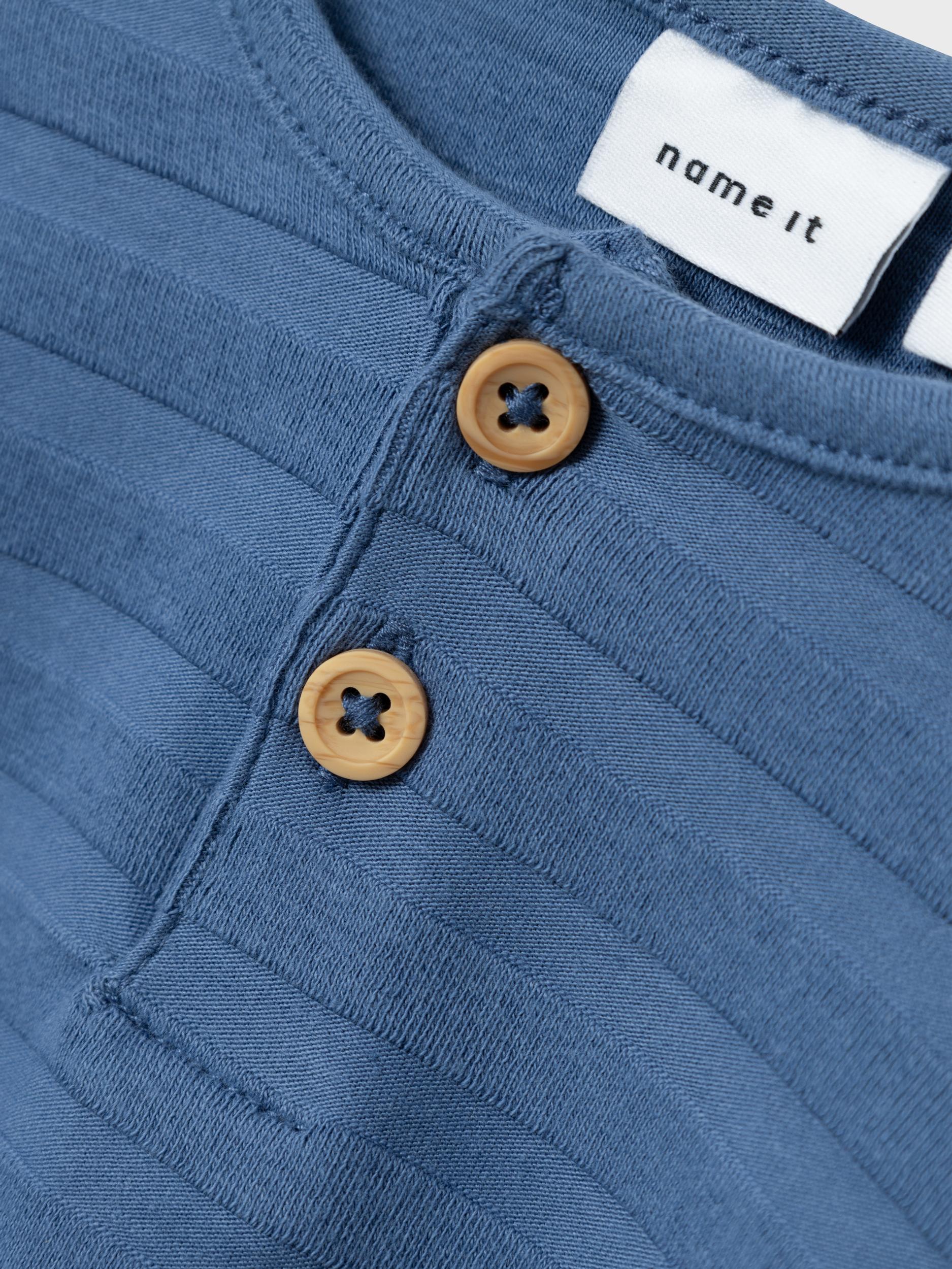 Boy's Sormas Long Sleeve Top-Button View