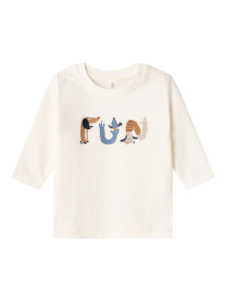 NAME IT Keyman Long Sleeve Top Box-Jet Stream Jet Stream front view