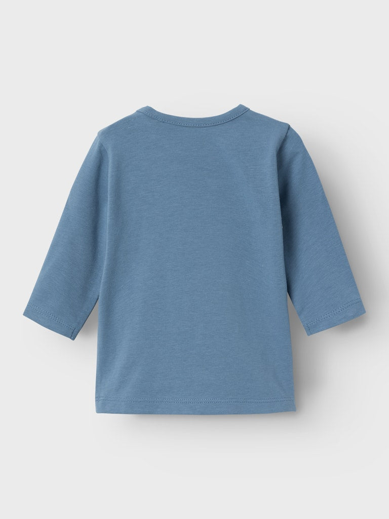 NAME IT Kolio Long Sleeve Top-Coronet Blue Coronet Blue detail view