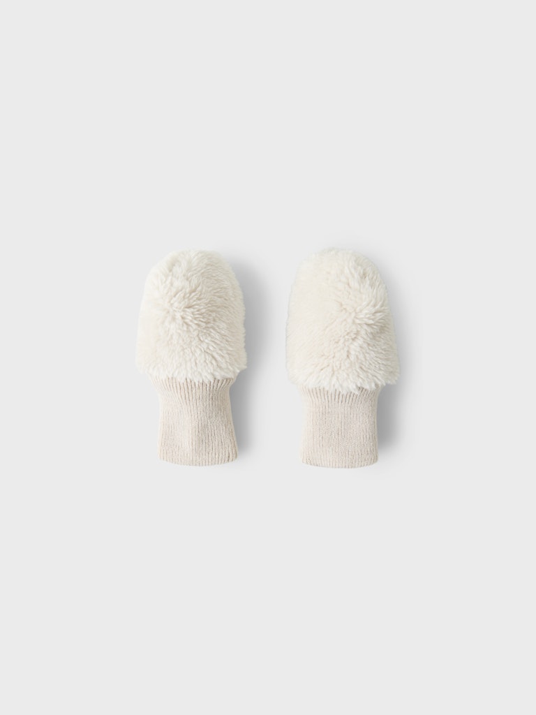 NAME IT Matuta Teddy Hat & Glove Set-Rainy Day Rainy Day detail view