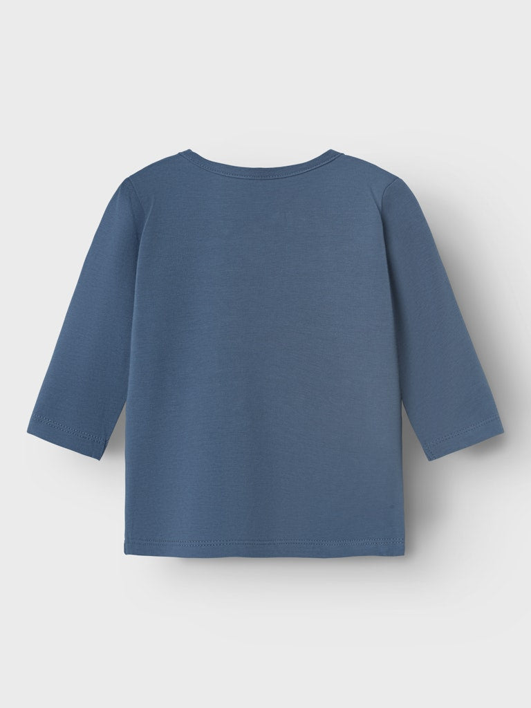 NAME IT Olan Long Sleeve Top-Bering Sea Bering Sea detail view
