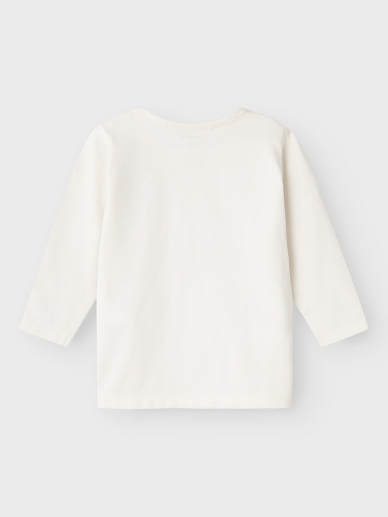 NAME IT Kolio Long Sleeve Top-Jet Stream Jet Stream model front view