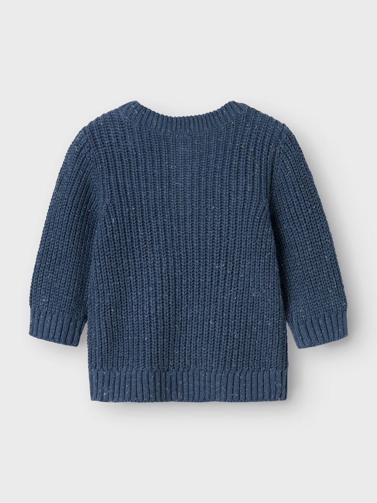 NAME IT Nesalle Newborn Long Sleeve Knit-Bering Sea Bering Sea detail view