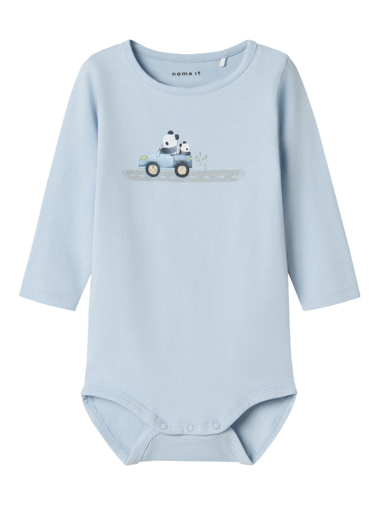 NAME IT Sago Long Sleeve Body-Niagara Mist Niagara Mist front view