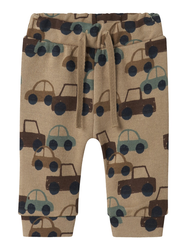 NAME IT Sacar Sweat Weathered Teak Pant Weathered Teak front view