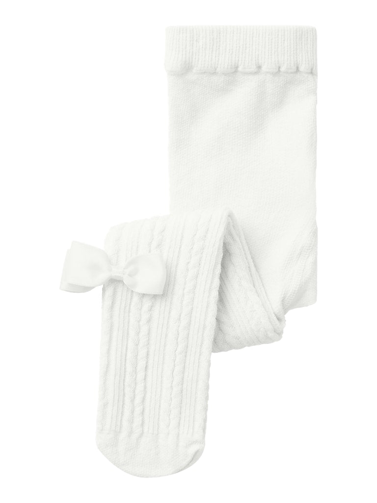 NAME IT Rallie Bright White Tights Bright White front view