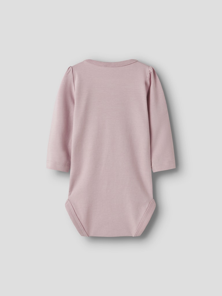 Kinin Long Sleeve One Piece Lilac Body Suit-Back view