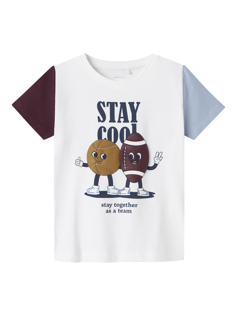 Kyler Short Sleeve Top White-Front View