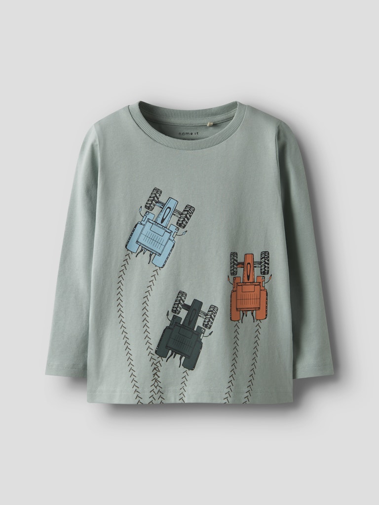 Lactor Long Sleeve Top Green-Front View