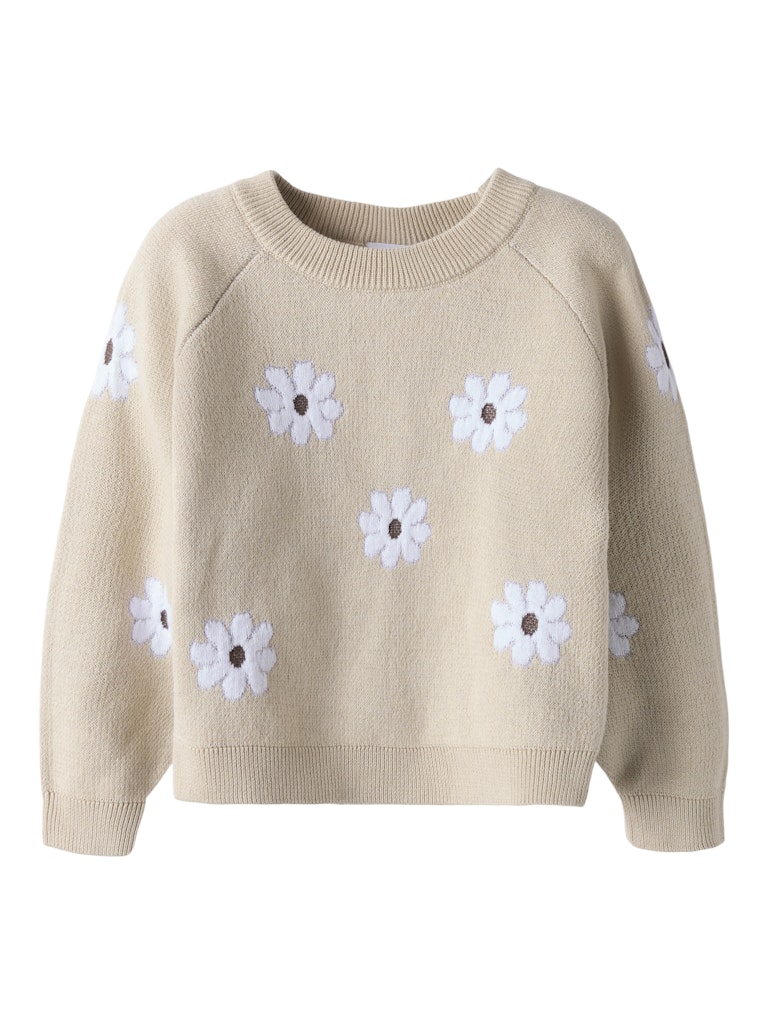 NAME IT Leia Long Sleeve Knit Peyote model front view