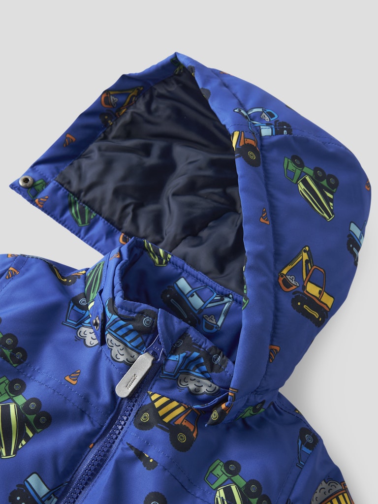 Boy's Max Vehicle Jacket-Surf the Web-Hood View