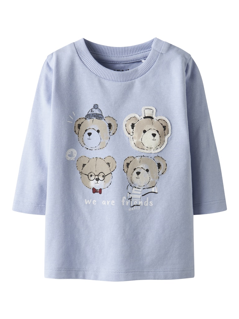 NAME IT Ronnow Long Sleeve Top-Kentucky Blue Kentucky Blue front view