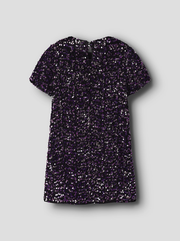 NAME IT Runica Short Sleeve Tunic-Byzantium Byzantium model front view