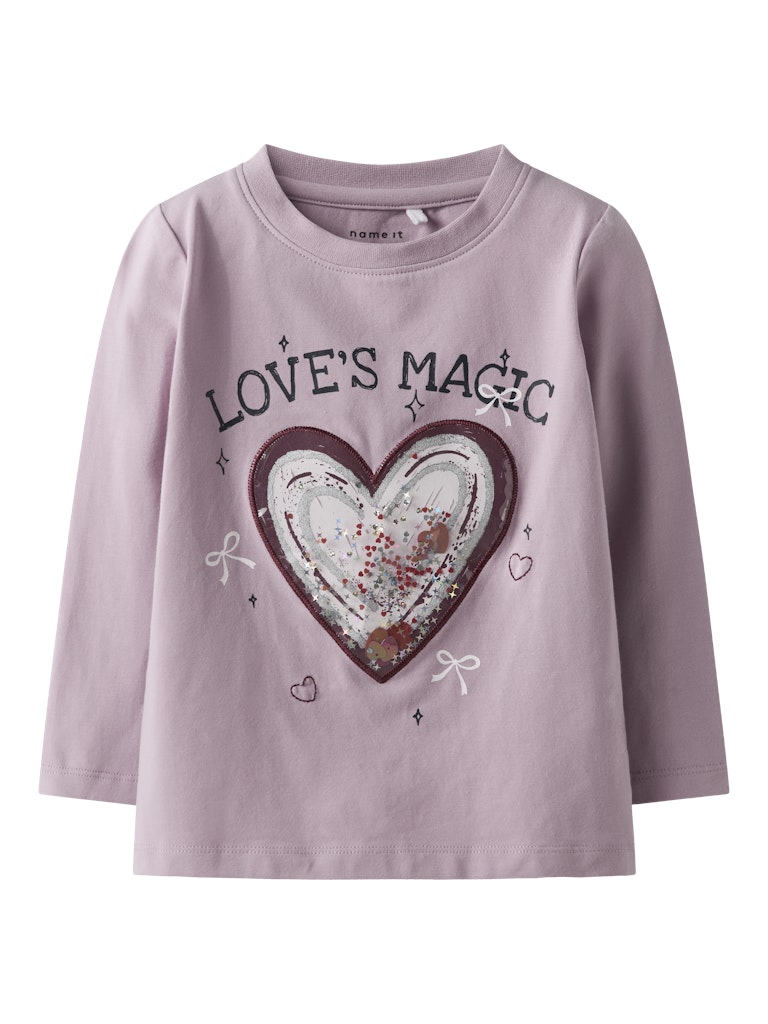 NAME IT Sedra Long Sleeve Top-Keepsake Lilac Keepsake Lilac front view