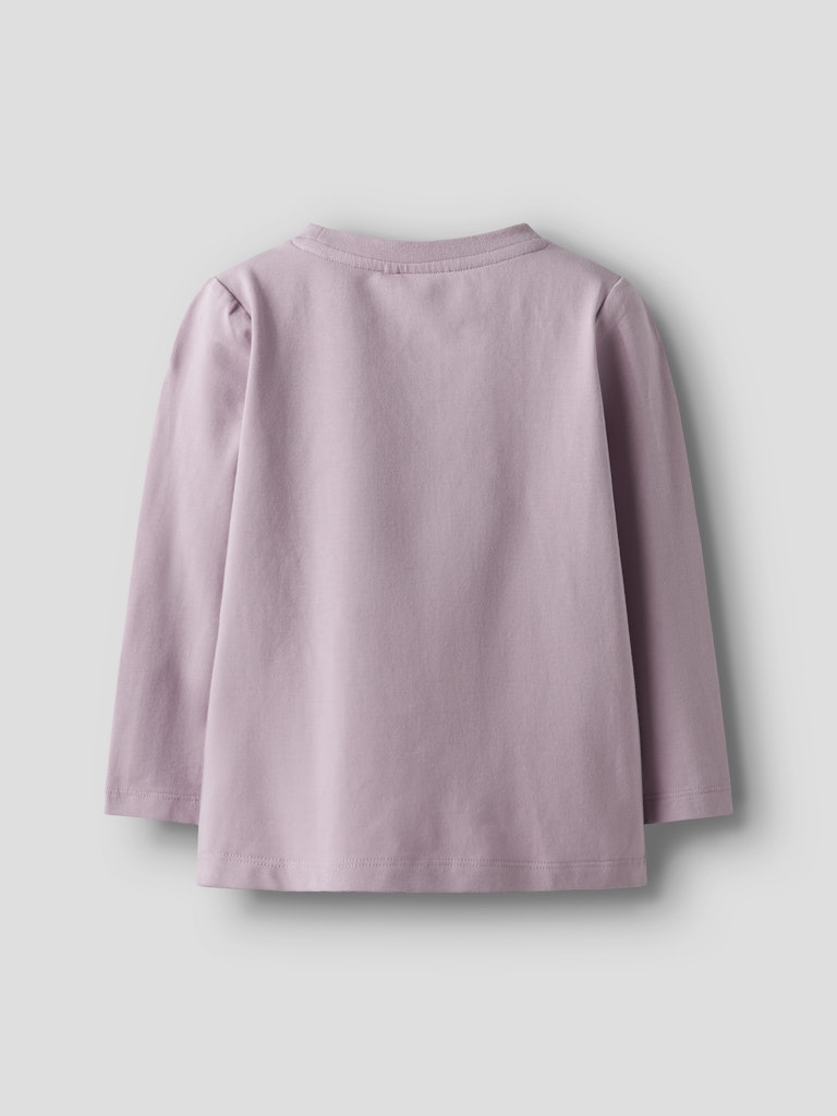 NAME IT Sedra Long Sleeve Top-Keepsake Lilac Keepsake Lilac model front view